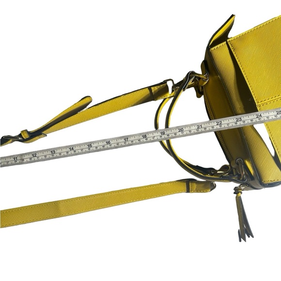 Steve‎ Madden Faux Leather Yellow Brees Crossbody Purse without scarf - Picture 11 of 11